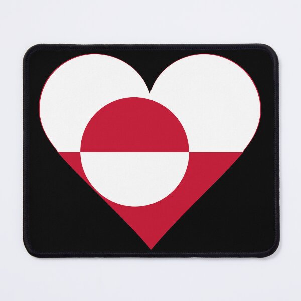 Item preview, Greenland Heart Flag Graphic | I Love Greenland Patriotic Symbol designed and sold by NTGUILTY.