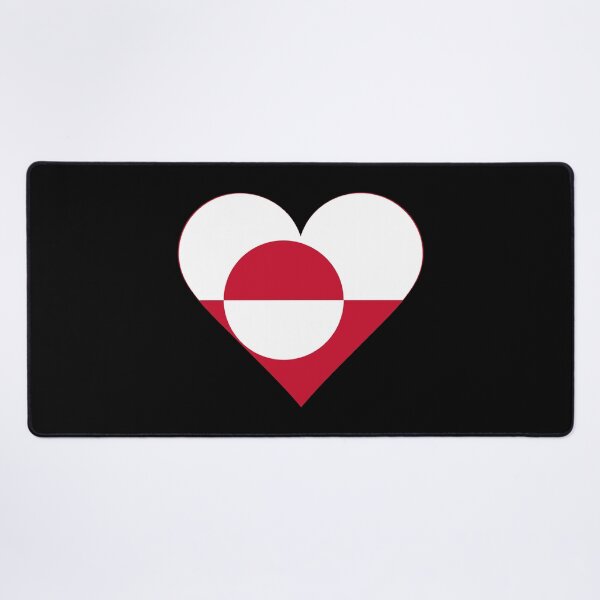 Item preview, Greenland Heart Flag Graphic | I Love Greenland Patriotic Symbol designed and sold by NTGUILTY.