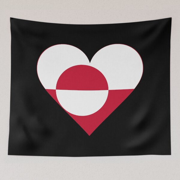 Item preview, Greenland Heart Flag Graphic | I Love Greenland Patriotic Symbol designed and sold by NTGUILTY.
