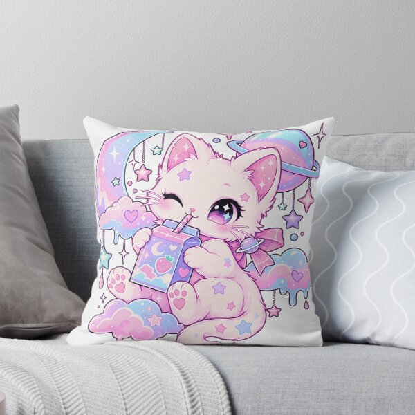 Item preview, Cat Strawberry Milk – 90s Anime Japanese Kawaii Cat Retro Japan designed and sold by GAIDREDA.