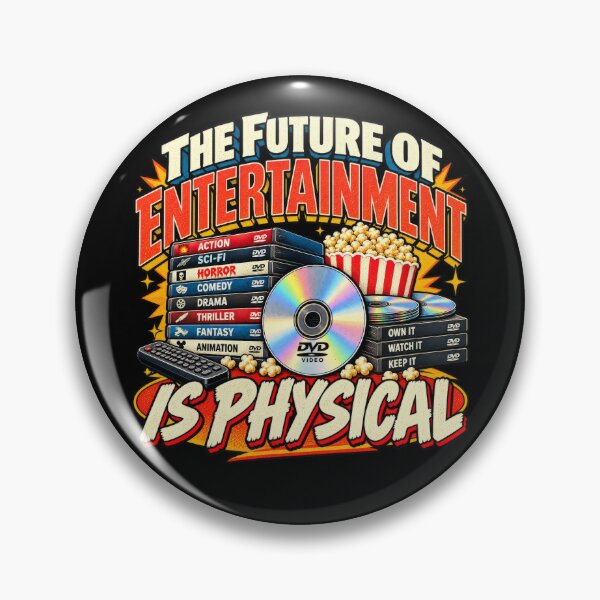 Item preview, The Future of Entertainment Is Physical – Retro Media Collector designed and sold by DopeyRobot.