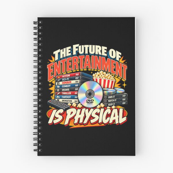 Item preview, The Future of Entertainment Is Physical – Retro Media Collector designed and sold by DopeyRobot.