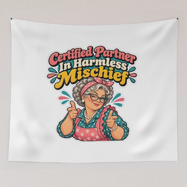 Item preview, Certified Partner In Harmless Mischief designed and sold by NovaToons.