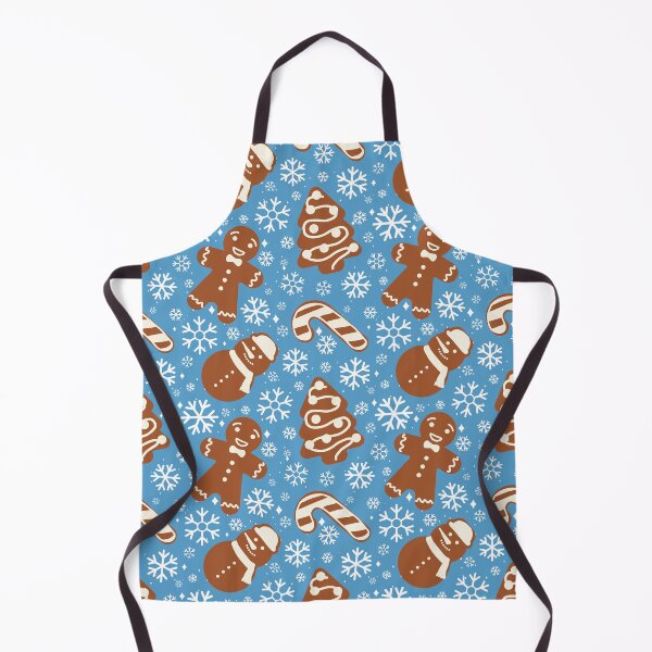 Item preview, Cute Christmas Gingerbread Cookies in Frosty Blue designed and sold by YesterdayColl.