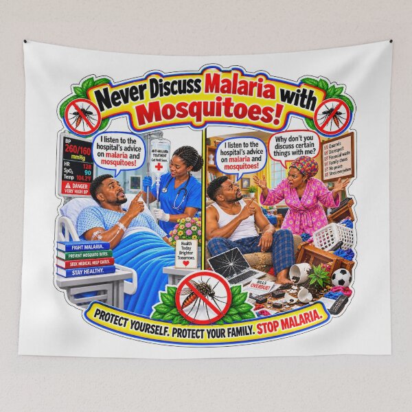Item preview, Never Discuss Malaria With Mosquitoes! designed and sold by New Wave Artworks & Odds &Ends.