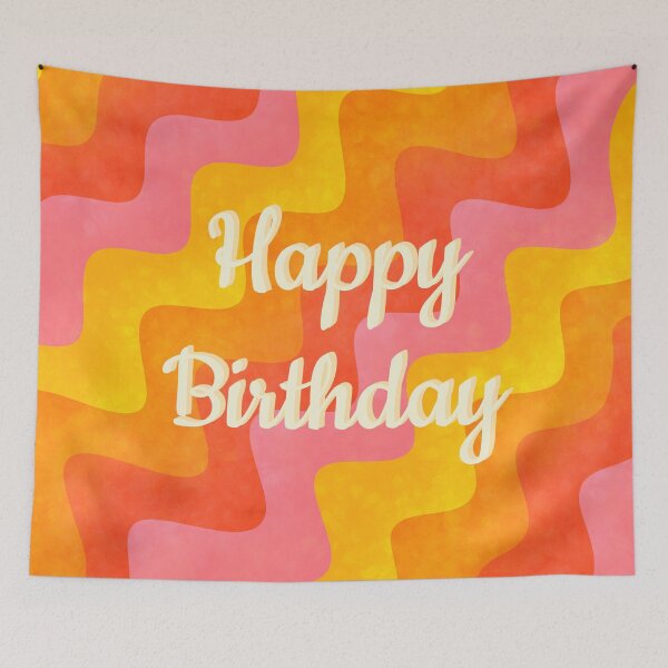 Item preview, Happy birthday retro designed and sold by Ana Gorozpe.