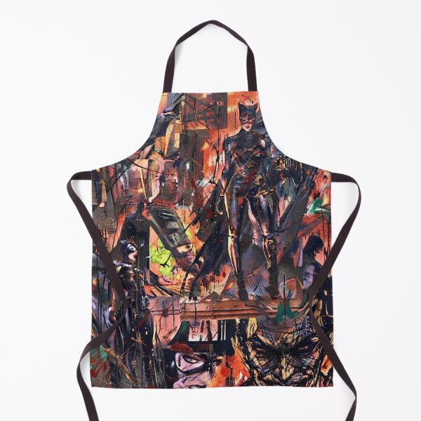 Item preview, Batman Comic Book Painting – Gothic Superhero and Villain Collage designed and sold by Iceberg Comic Book Lounge.