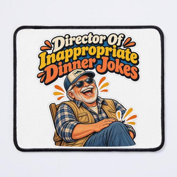 Item preview, Director Of Inappropriate Dinner Jokes designed and sold by NovaToons.