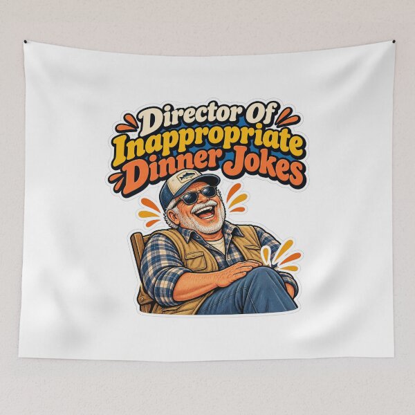 Item preview, Director Of Inappropriate Dinner Jokes designed and sold by NovaToons.