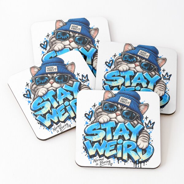 Item preview, Stay Weird – Cool Cat Street Style designed and sold by TinyWeird.