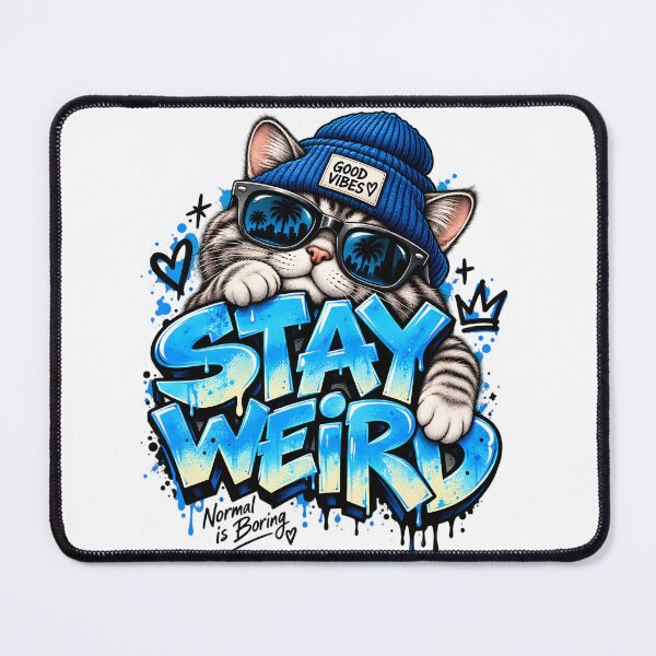 Item preview, Stay Weird – Cool Cat Street Style designed and sold by TinyWeird.