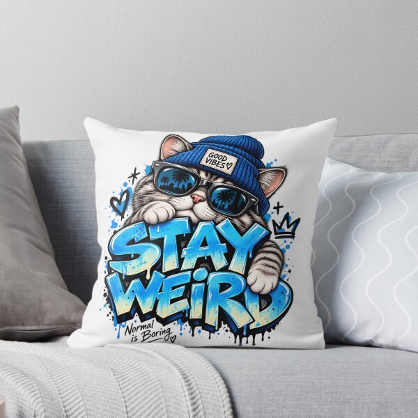 Item preview, Stay Weird – Cool Cat Street Style designed and sold by TinyWeird.