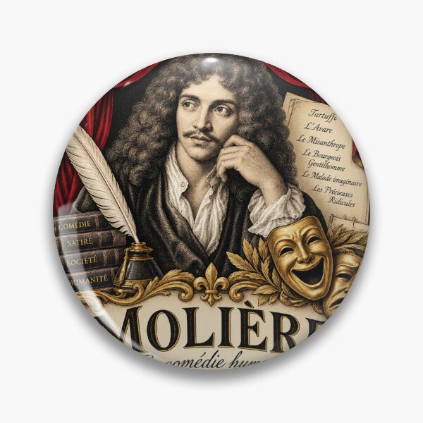 Artikelvorschau, Molière – La Comédie Humaine entworfen und verkauft von Past in Threads.