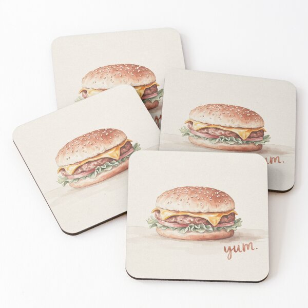 Item preview, Vintage Watercolor Cheeseburger Food Quote Art Vector designed and sold by Shutter-Dragon.