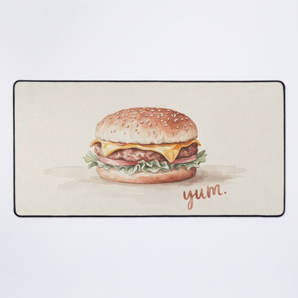 Item preview, Vintage Watercolor Cheeseburger Food Quote Art Vector designed and sold by Shutter-Dragon.