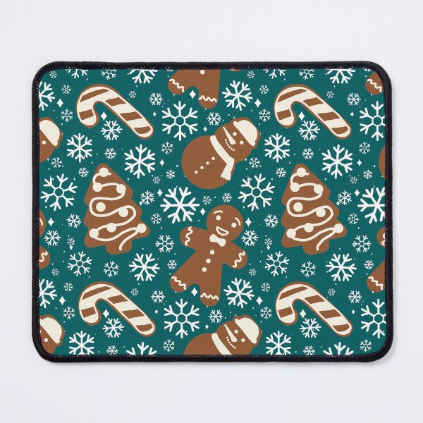 Item preview, Cute Christmas Gingerbread Cookies in Pine Green designed and sold by YesterdayColl.