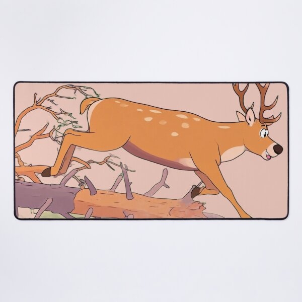 Item preview, Leaping Deer in Forest Illustration designed and sold by BLUESKY11a.