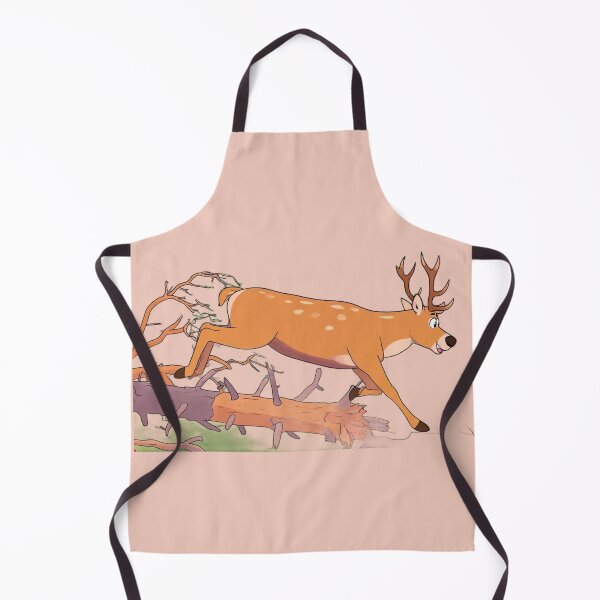 Item preview, Leaping Deer in Forest Illustration designed and sold by BLUESKY11a.