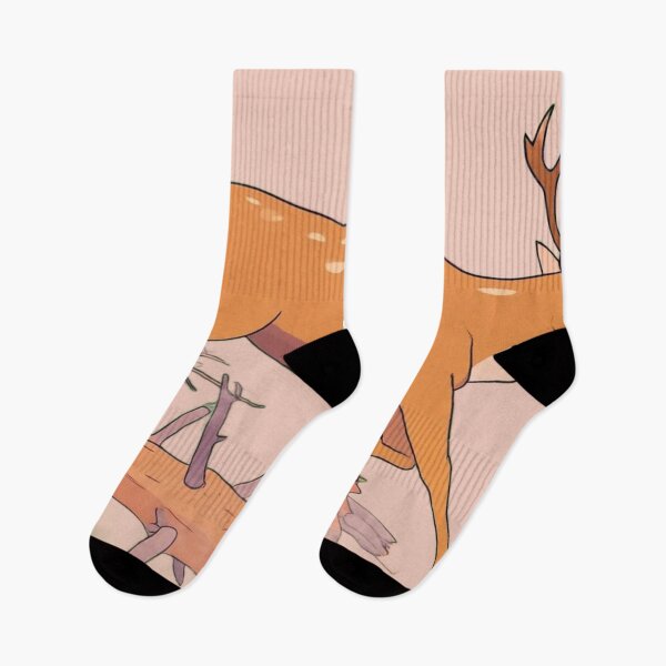 Item preview, Leaping Deer in Forest Illustration designed and sold by BLUESKY11a.