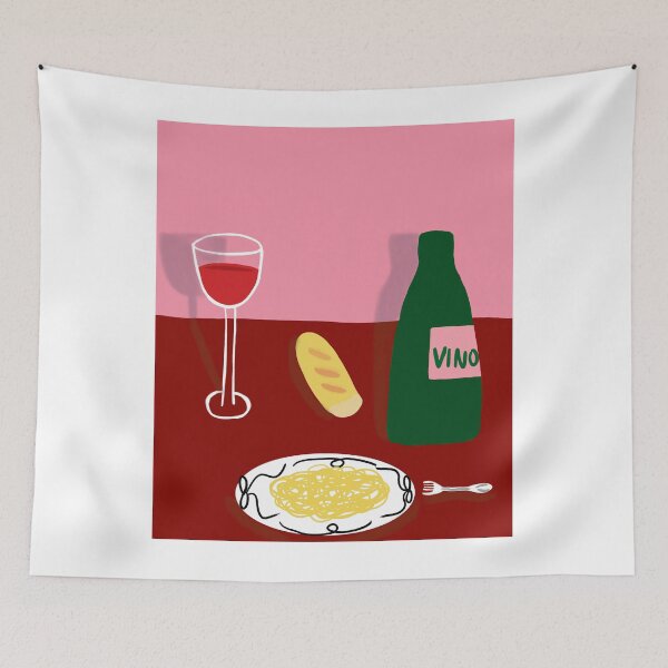 Item preview, poster vino & pasta designed and sold by Kasia1987t.