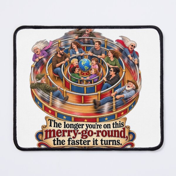 Item preview, Merry-go-round turns faster the longer you're on it designed and sold by purrtees.