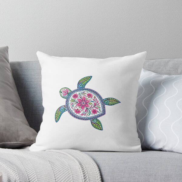 Item preview, Colorful Floral Mandala Sea Turtle  designed and sold by PeanutGalSean.
