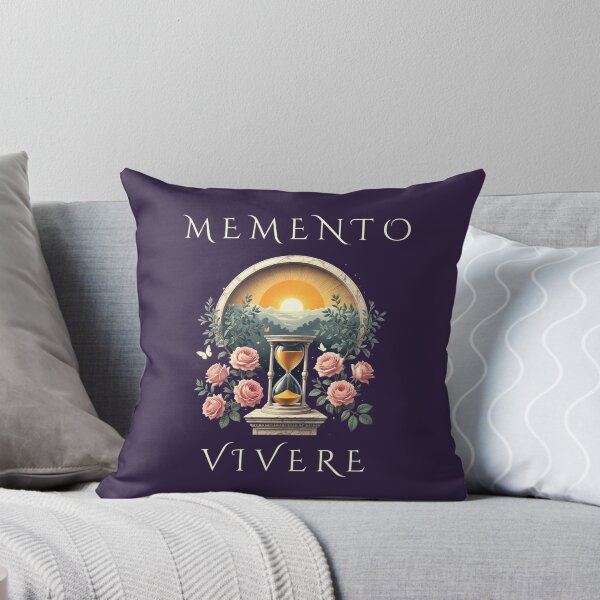 Item preview, Memento Vivere – Remember to Live Latin Quote, Philosophical Life Design designed and sold by semenol.