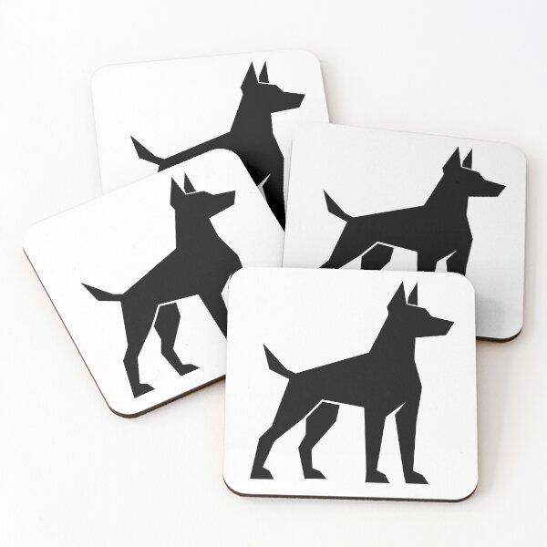 Item preview, Geometric Alert Dog Silhouette designed and sold by matybrak.