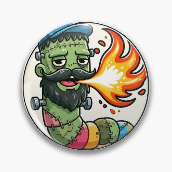 Item preview, Frankenstein Bearded Fireworm Halloween designed and sold by BeardedFireworm.