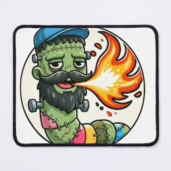 Item preview, Frankenstein Bearded Fireworm Halloween designed and sold by BeardedFireworm.