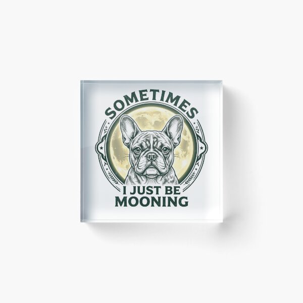 Item preview, Vintage French Bulldog Mooning Celestial Dog Art designed and sold by MS Pod Studio.