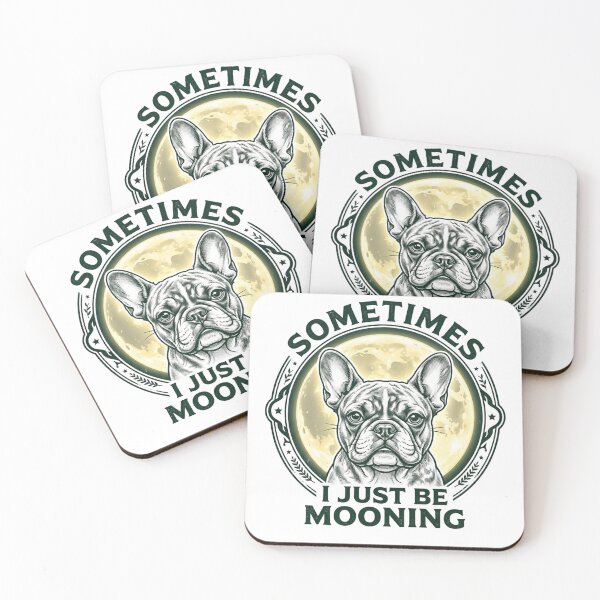 Item preview, Vintage French Bulldog Mooning Celestial Dog Art designed and sold by MS Pod Studio.