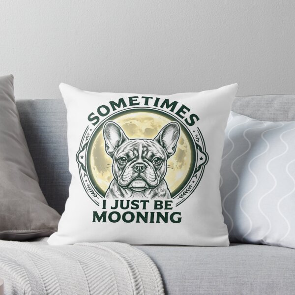 Item preview, Vintage French Bulldog Mooning Celestial Dog Art designed and sold by MS Pod Studio.