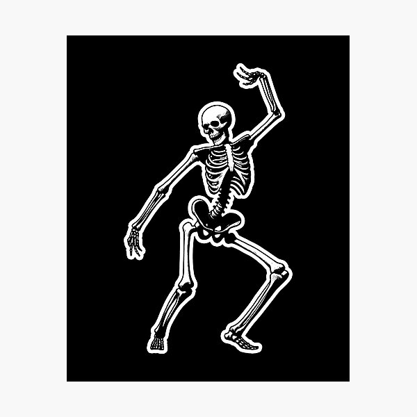 Item preview, Funny Skeleton Dancing To The Floor - Gothic designed and sold by Lady-K-.