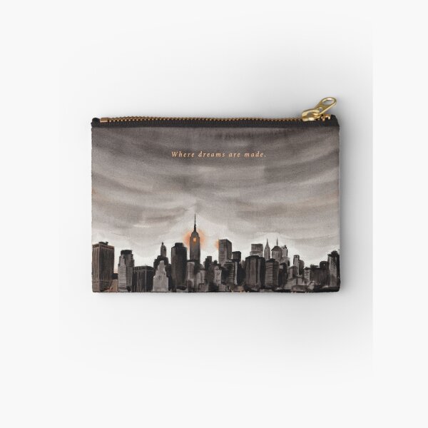 Item preview, Vintage Watercolor New York City Skyline Quote Art Vector designed and sold by Shutter-Dragon.