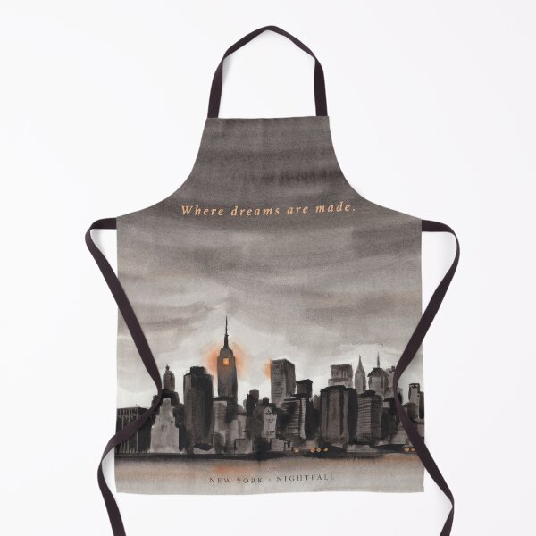 Item preview, Vintage Watercolor New York City Skyline Quote Art Vector designed and sold by Shutter-Dragon.