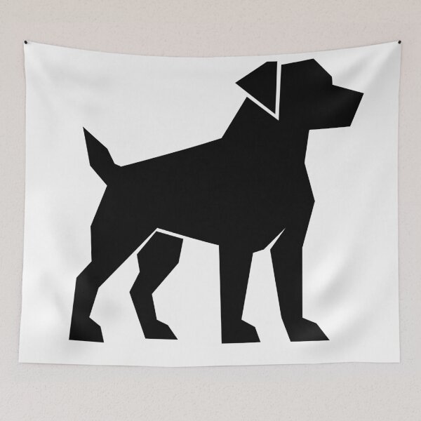 Item preview, Geometric Strong Dog Silhouette designed and sold by matybrak.