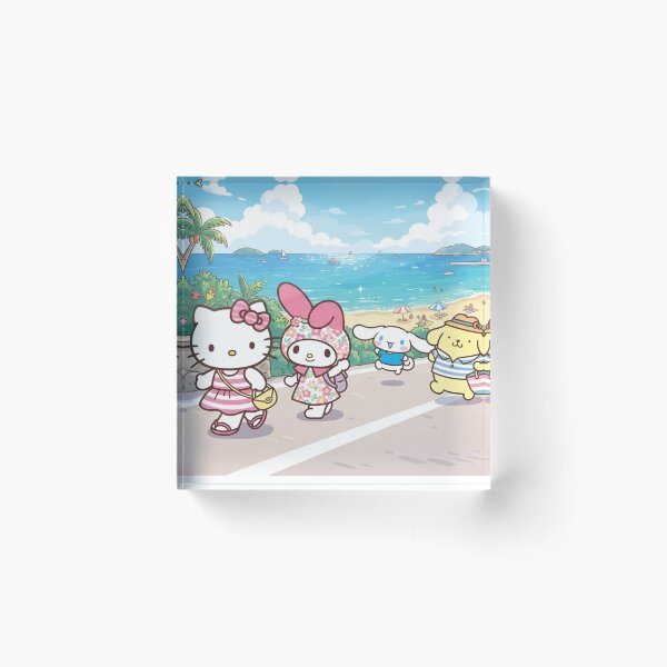 Aperçu de l'œuvre Hello Kitty et ses amis vont à la plage créée et vendue par myfavoritegifts.