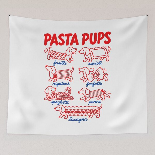 Item preview, Pasta Pups Pasta Perfetta Pasta Pesto Spagetti Lasanga Italian Food Dog Humor designed and sold by gunaone-design.