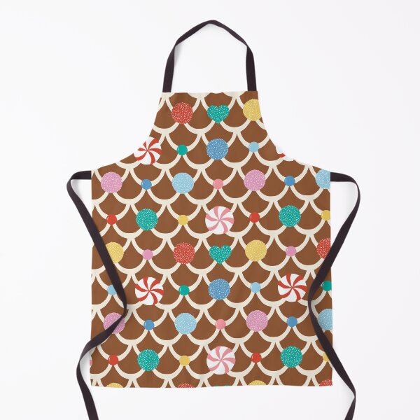 Item preview, Gingerbread House Roof in Brown and Pastel designed and sold by YesterdayColl.