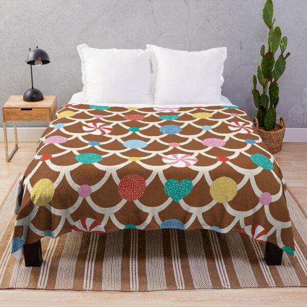Item preview, Gingerbread House Roof in Brown and Pastel designed and sold by YesterdayColl.