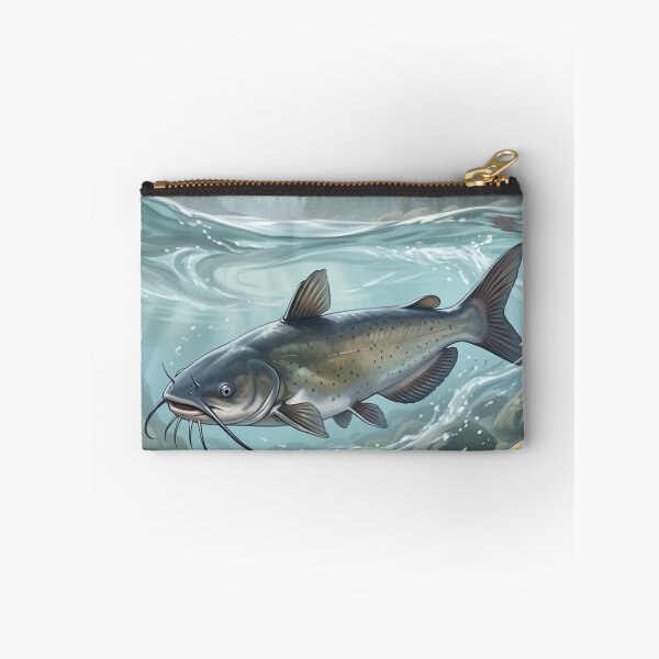 Item preview, Channel Catfish – Freshwater Legends Fishing Illustration designed and sold by Northbound Trail.
