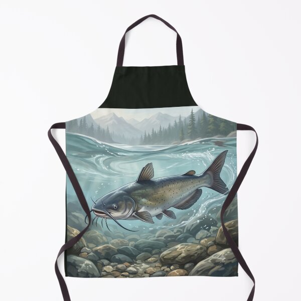 Item preview, Channel Catfish – Freshwater Legends Fishing Illustration designed and sold by Northbound Trail.