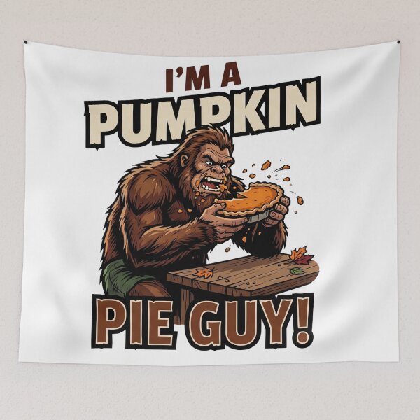 Item preview, Bigfoot Pumpkin Pie Guy - Funny Halloween Sasquatch Design designed and sold by Spank My Yeti.