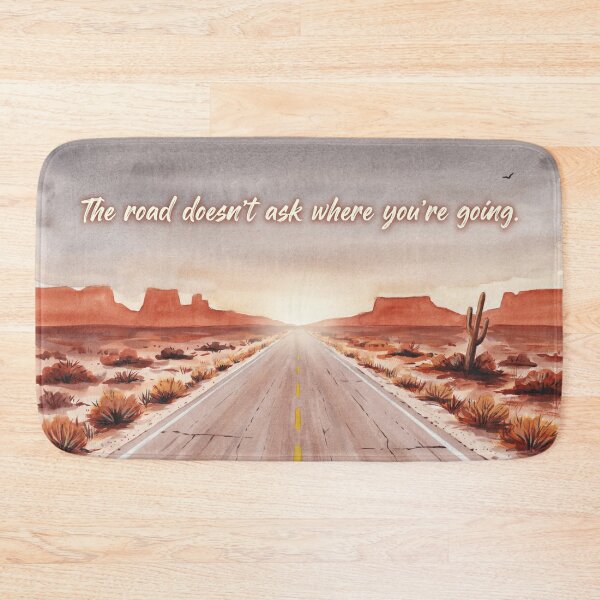 Item preview, Vintage Watercolor Desert Highway Travel Quote Art Vector designed and sold by Shutter-Dragon.