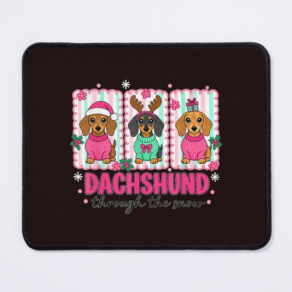 Item preview, Dachshund Through The Snow Christmas Wiener Dog Lovers designed and sold by JolinChinn.