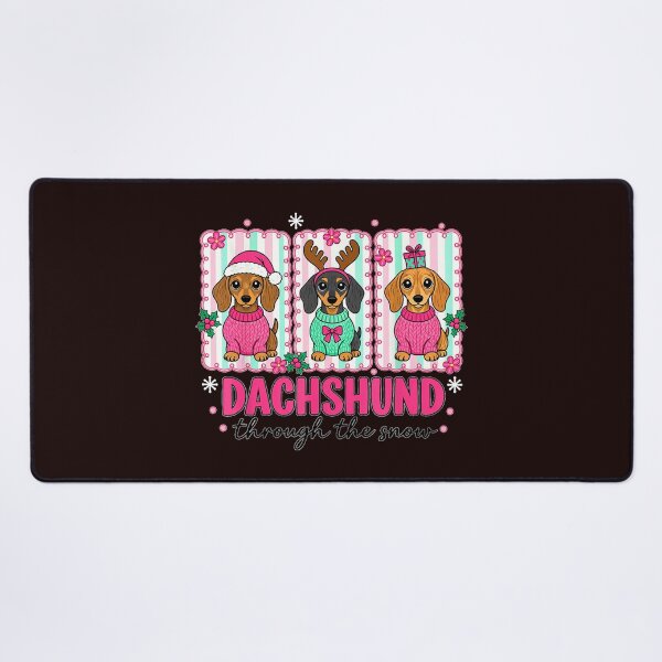 Item preview, Dachshund Through The Snow Christmas Wiener Dog Lovers designed and sold by JolinChinn.