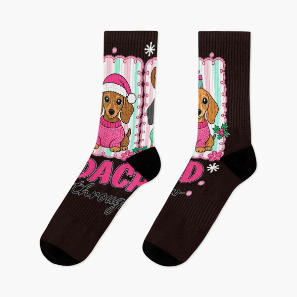 Item preview, Dachshund Through The Snow Christmas Wiener Dog Lovers designed and sold by JolinChinn.