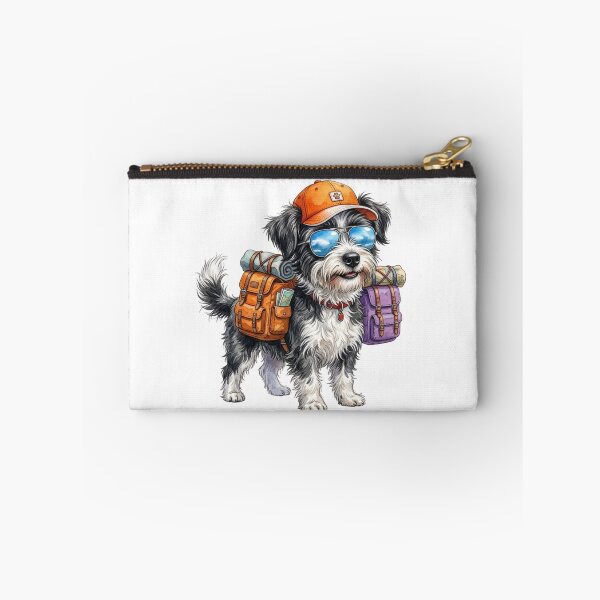 Item preview, Cute Havanese Hiking Dog Adventurer Watercolor Art designed and sold by MS Pod Studio.