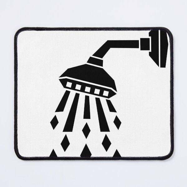 Item preview, Geometric Shower Head and Water Drops designed and sold by matybrak.